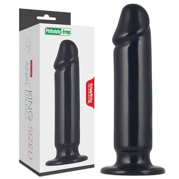 King Sized 9.25'' Anal Dildo - Black 23.5 cm Mega Anal Dong - Silk and Sin