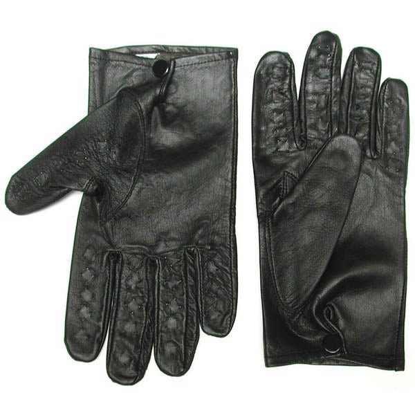 Kinklab Vampire Gloves - Black Medium Spiked Gloves - Silk and Sin