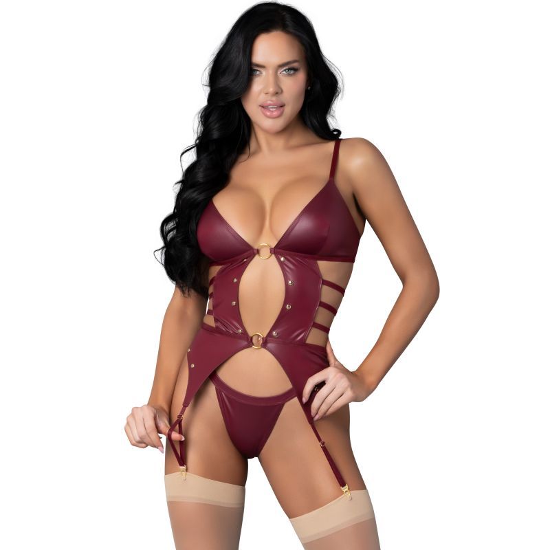 Kira Burgundy Kiss Two Piece Set - Silk and Sin