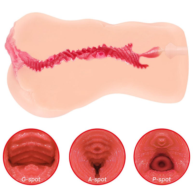 Kokos Adel Onahole 001 - Flesh Dual Layer Vagina Stroker - Silk and Sin