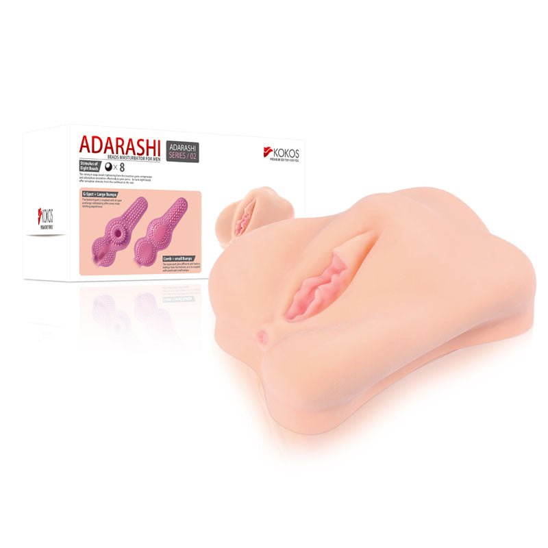 Kokos Mini Adarashi 2 - Flesh Mini Masturbator - Silk and Sin