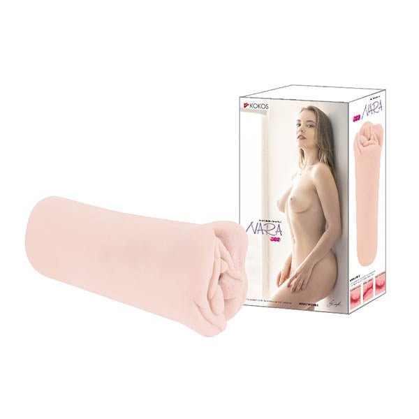 Kokos Mini Nara - Flesh Dual Layer Mini Vagina Stroker - Silk and Sin