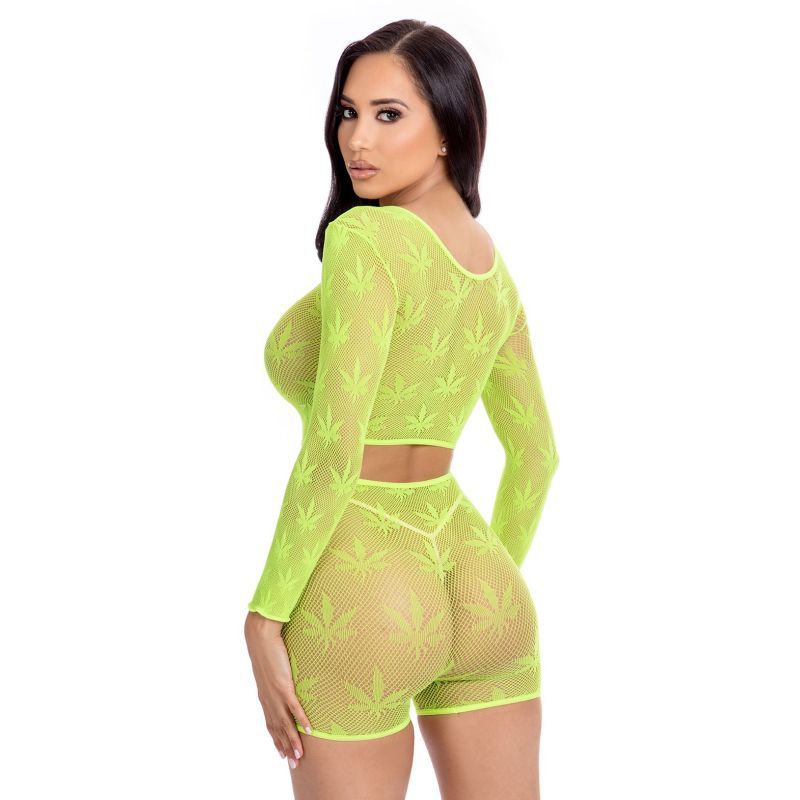 Leaf It To Me Short Set Green - Silk and Sin