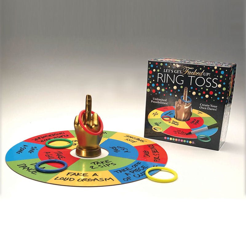 Lets Get Fucked Up Ring Toss - Adult Party Game - Silk and Sin