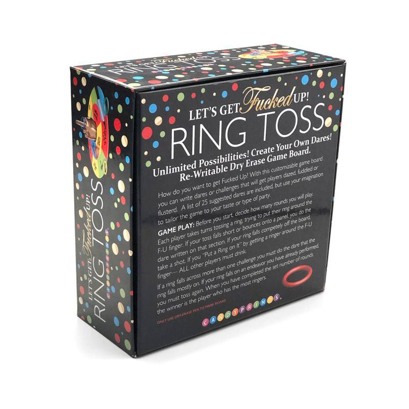 Lets Get Fucked Up Ring Toss - Adult Party Game - Silk and Sin
