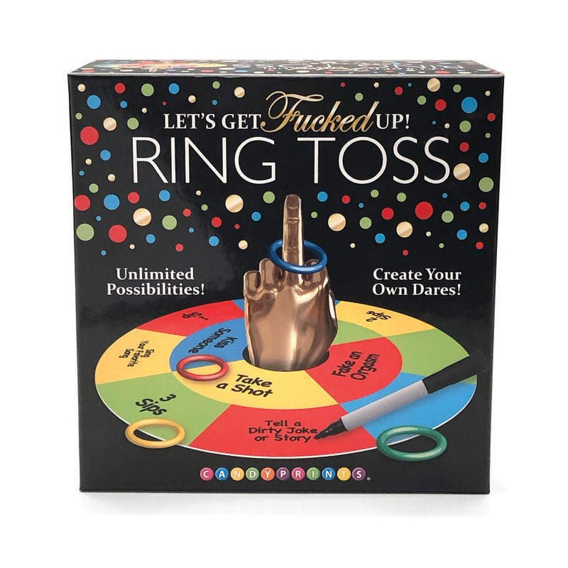 Lets Get Fucked Up Ring Toss - Adult Party Game - Silk and Sin