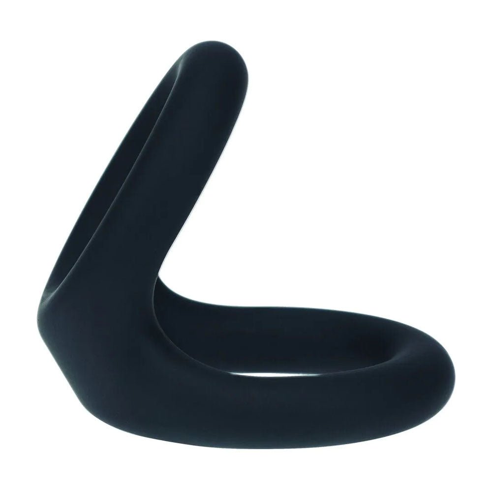 LEVELZ Double O Silicone Cock Ring - M - Black - Black Cock & Balls Rings - Silk and Sin