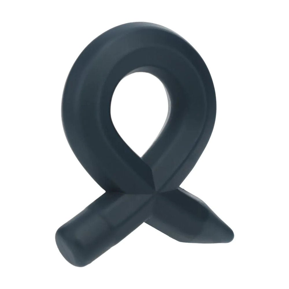 LEVELZ Pencil Liquid Silicone Cock Ring - Black Cock Ring - Silk and Sin