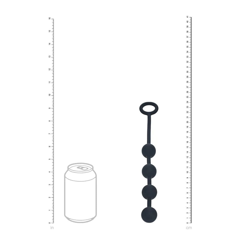 LEVELZ Round Silicone Anal Balls - S - 20mm - Black 23 cm Small Anal Balls - Silk and Sin