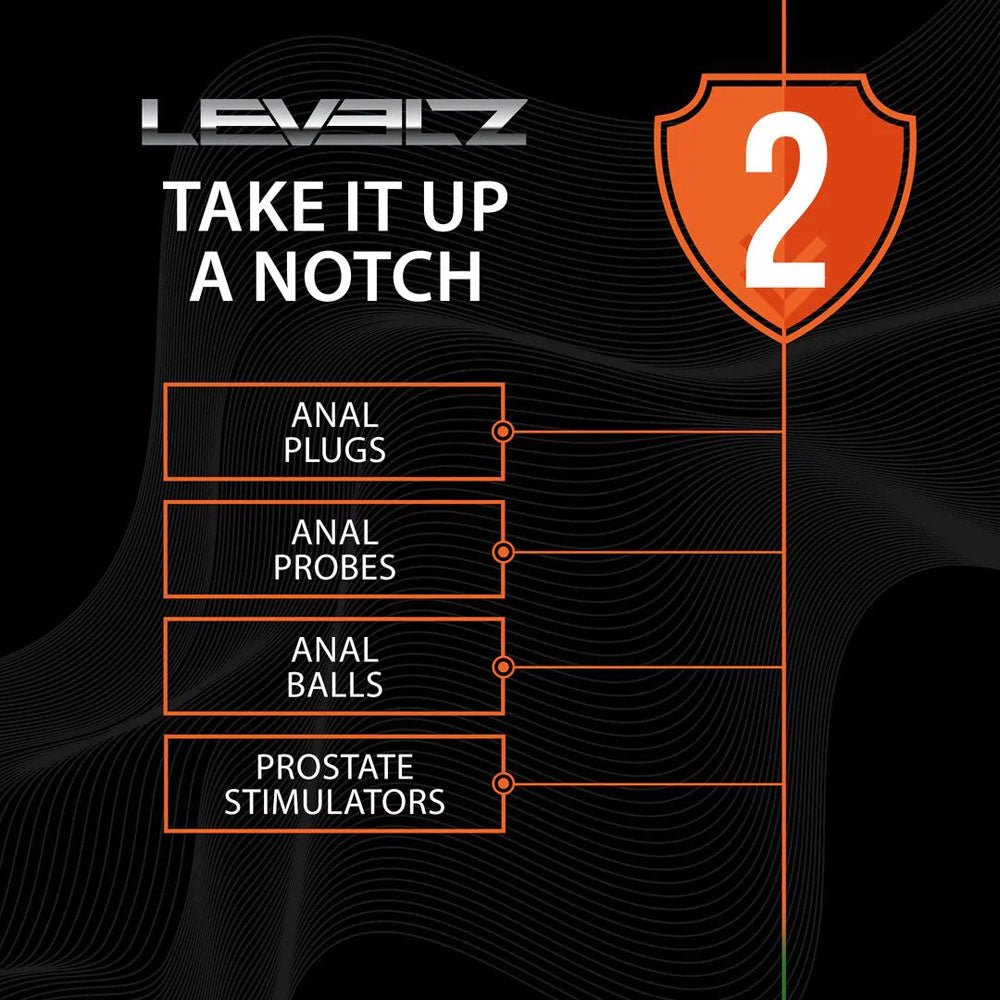 LEVELZ Silicone Anal Plug with Loop - Small - Black - Black Small Butt Plug - Silk and Sin