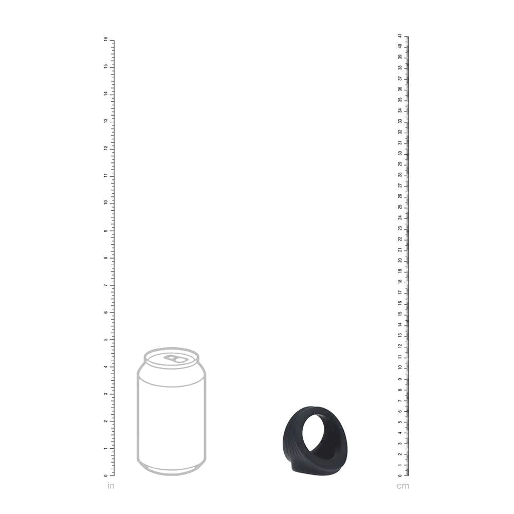 LEVELZ Silicone Cock & Ball Harness - Black - Black Cock & Ball Ring - Silk and Sin
