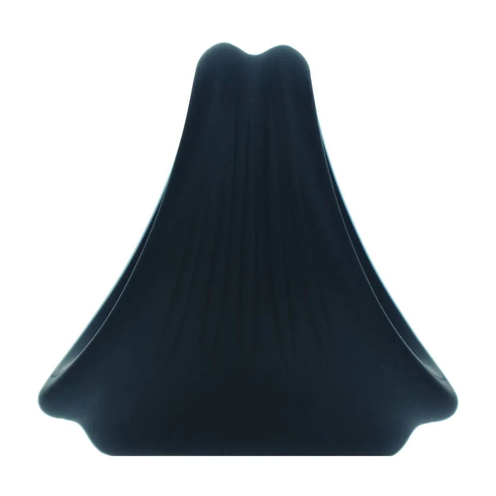 LEVELZ Silicone Cock & Ball Harness - Black - Black Cock & Ball Ring - Silk and Sin