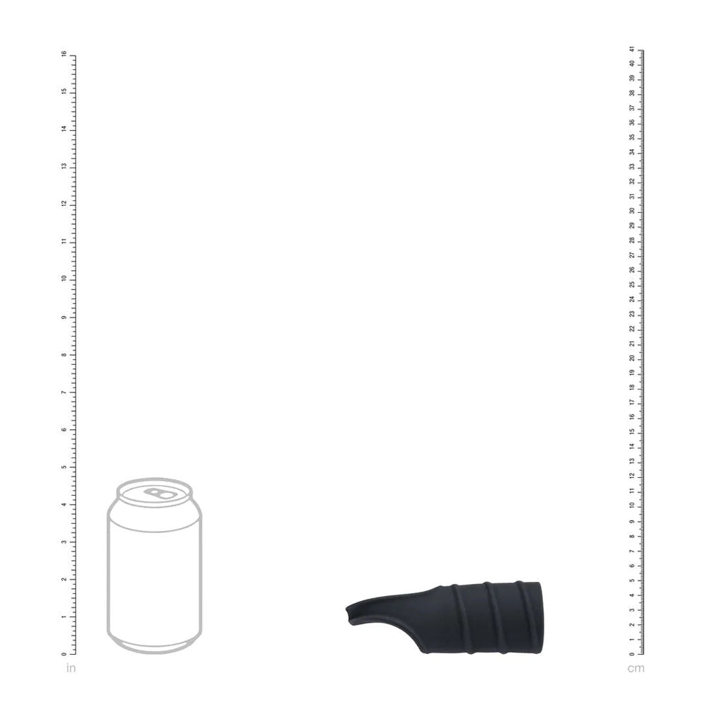 LEVELZ Silicone Cock Ring & Ribbed Sleeve - Black Cock Ring with Sleeve - Silk and Sin