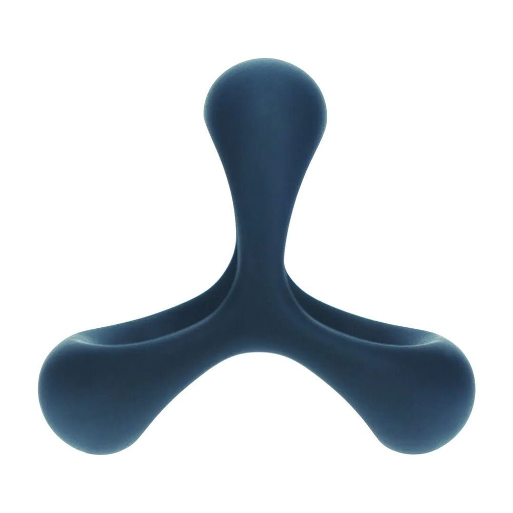 LEVELZ Tri O Ergo Silicone Cock Ring - Black - Black Cock & Balls Rings - Silk and Sin