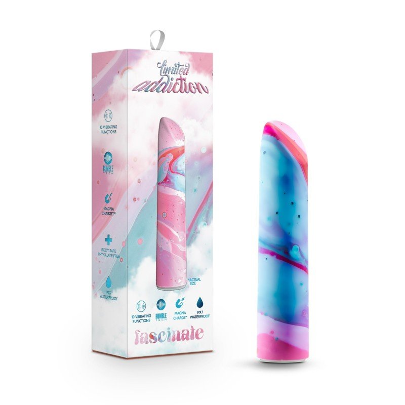 Limited Addiction Fascinate - Power Vibe - Peach 10.2 cm USB Rechargeable Bullet - Silk and Sin