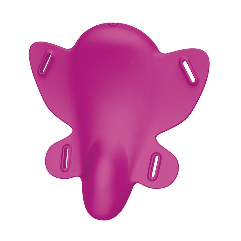 Love Distance REACH - Rose Rechargeable Strap-On Stimulator with App Control - Silk and Sin