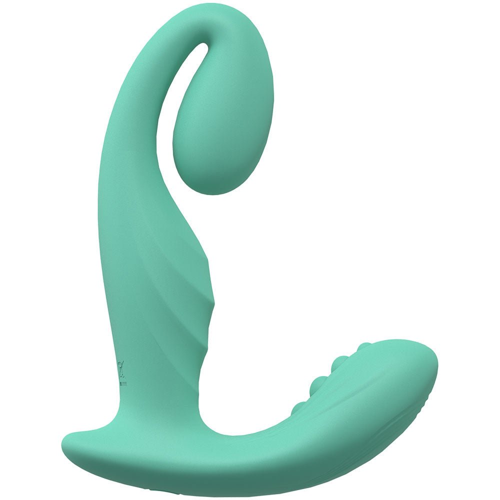 LOVELINE Bliss - Green - Green 11.5 cm USB Rechargeable Vibrator - Silk and Sin