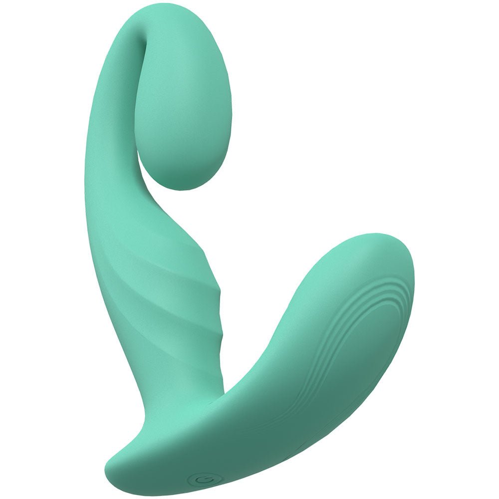 LOVELINE Bliss - Green - Green 11.5 cm USB Rechargeable Vibrator - Silk and Sin