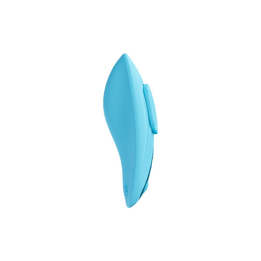 LOVELINE Celeste - Blue - Blue USB Rechargeable Panty Vibrator with Wireless Remote - Silk and Sin
