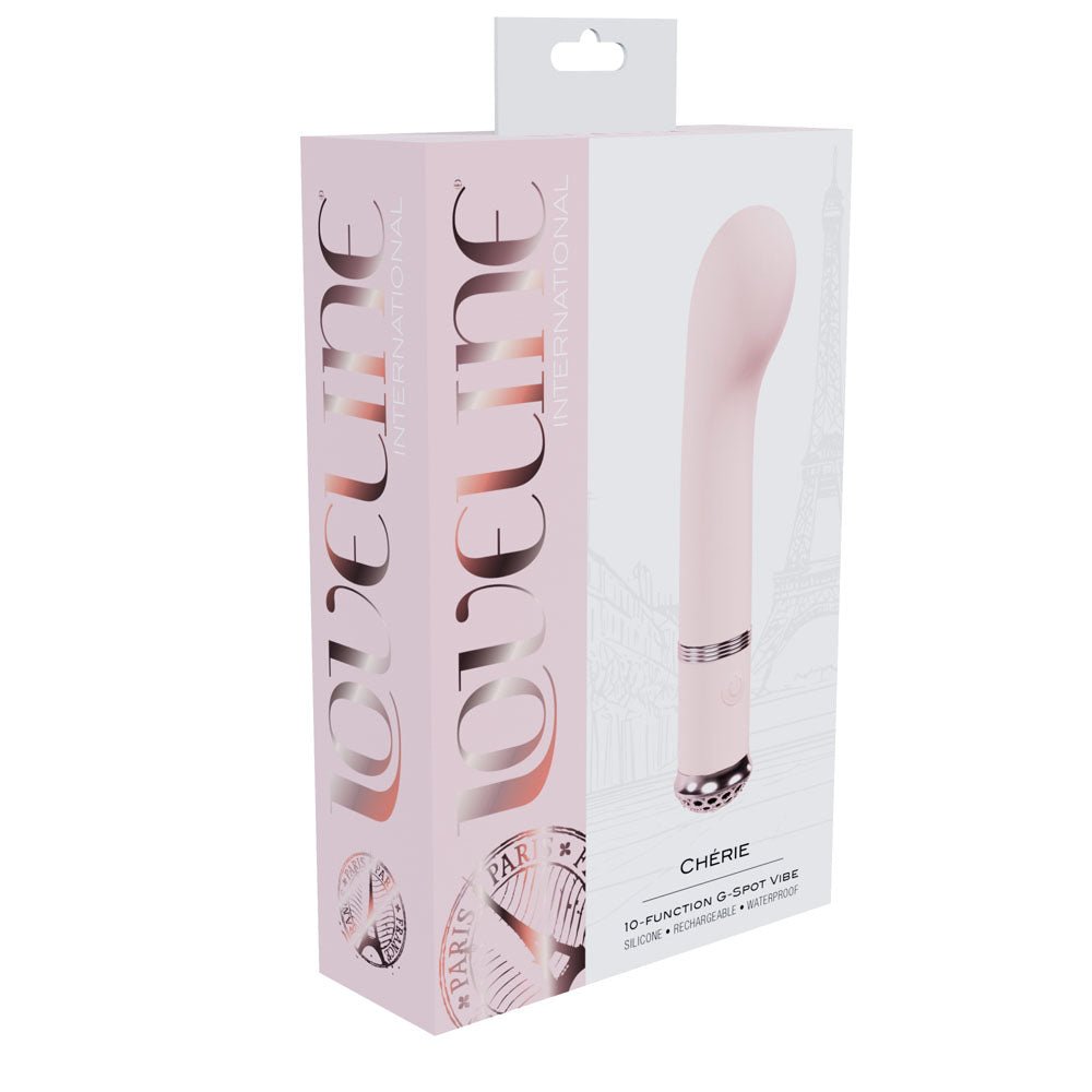 LOVELINE Cherie - Pink - Pink 14 cm USB Rechargeable Vibrator - Silk and Sin