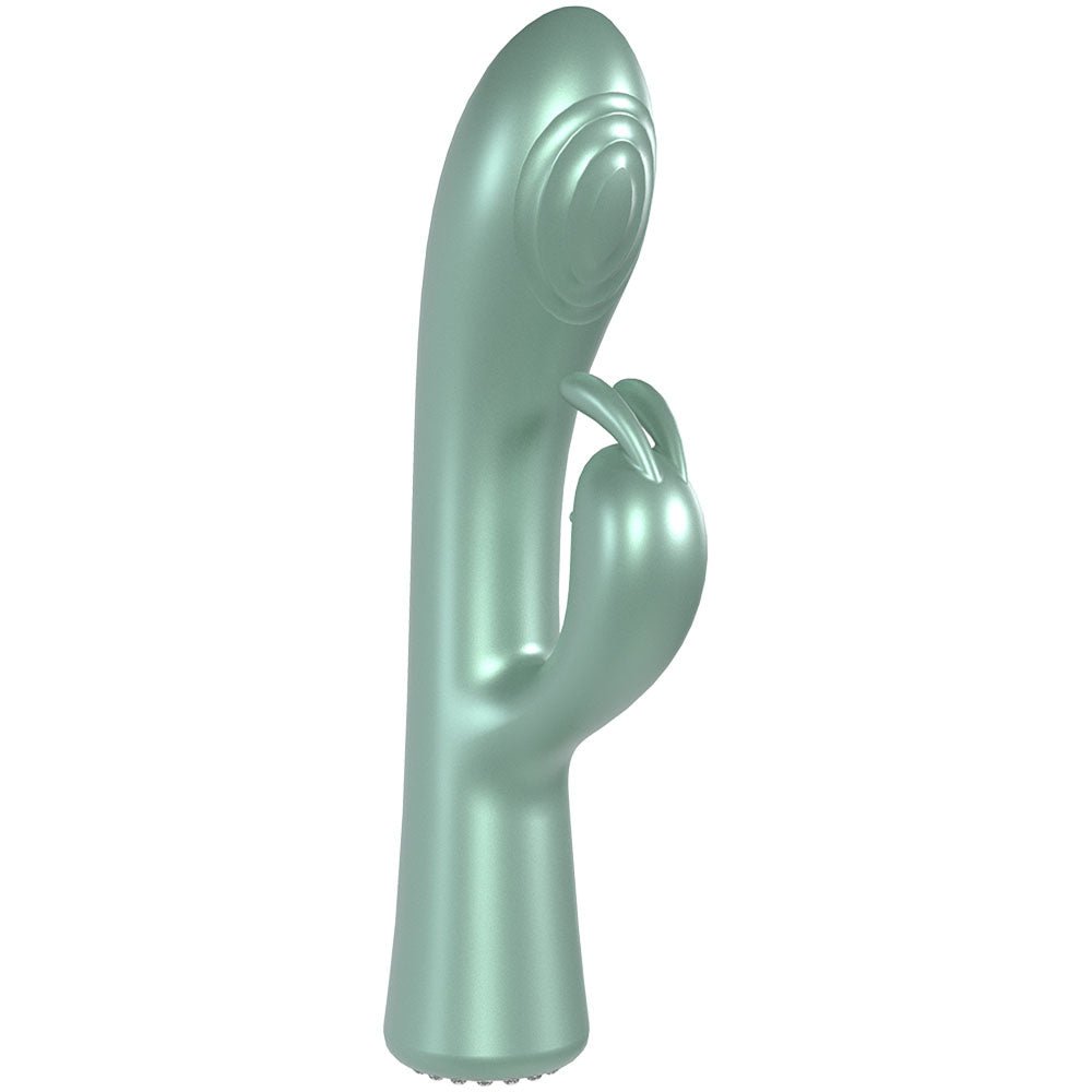 LOVELINE La Perla I - Green - Pearlescent Green 19.2 cm USB Rechargeable Rabbit Vibrator - Silk and Sin