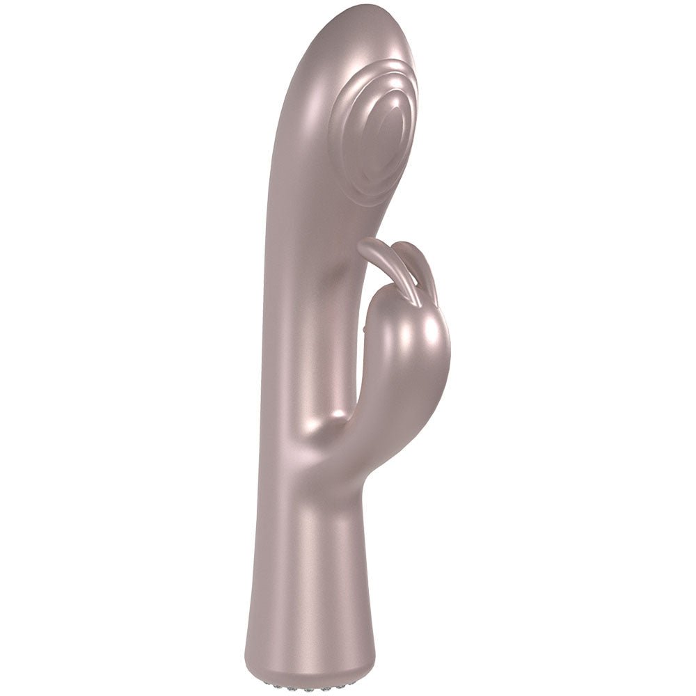 LOVELINE La Perla I - Pink - Pearlescent Pink 19.2 cm USB Rechargeable Rabbit Vibrator - Silk and Sin
