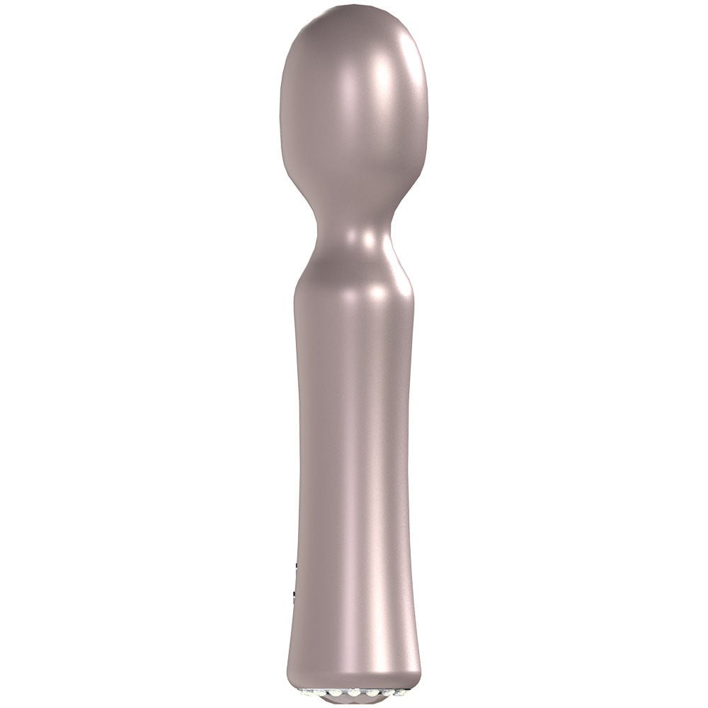 LOVELINE La Perla IV - Pink - Pearlescent Pink 19.2 cm USB Rechargeable Massage Wand - Silk and Sin