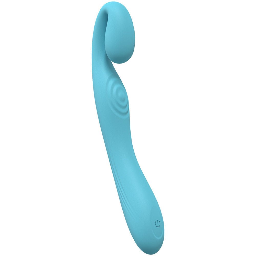 LOVELINE Obsession - Blue - Blue 18.4 cm USB Rechargeable Vibrator - Silk and Sin