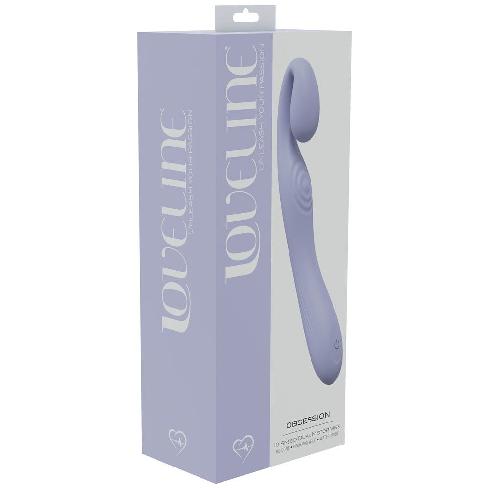LOVELINE Obsession - Lavender - Lavender 18.4 cm USB Rechargeable Vibrator - Silk and Sin