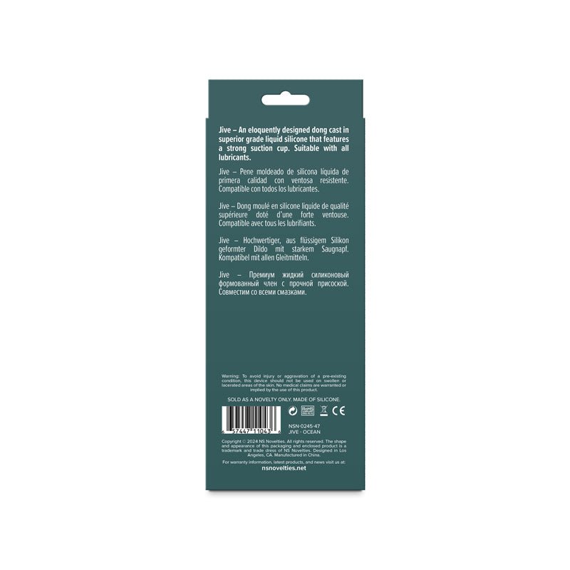 Lust-n-Dreams - Jive - Ocean - Blue 16.3 cm Dildo - Silk and Sin