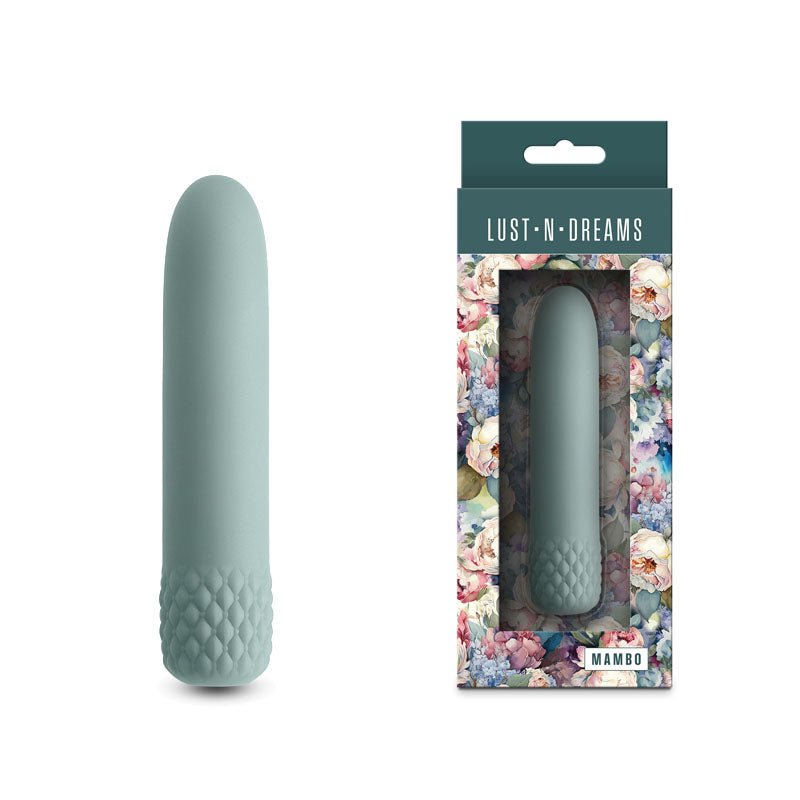 Lust-n-Dreams - Mambo - Sage - Green 12.2 cm USB Rechargeable Bullet - Silk and Sin