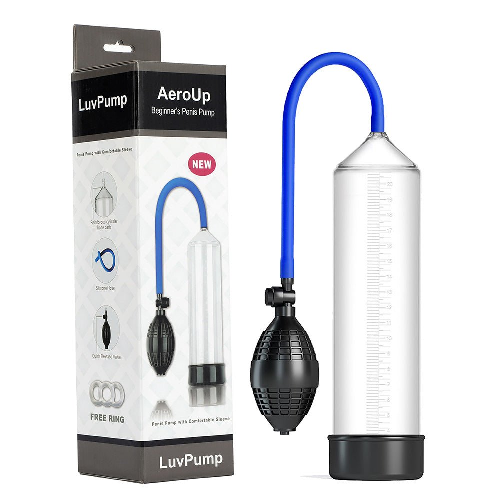 LuvPump AeroUp Beginners Penis Pump - Clear Penis Pump - silkandsin
