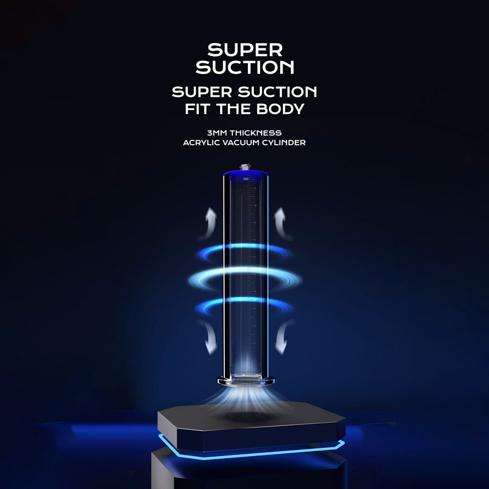 LuvPump ClassiMax XL Professional Power Pump - Clear Extra Large Penis Pump - silkandsin