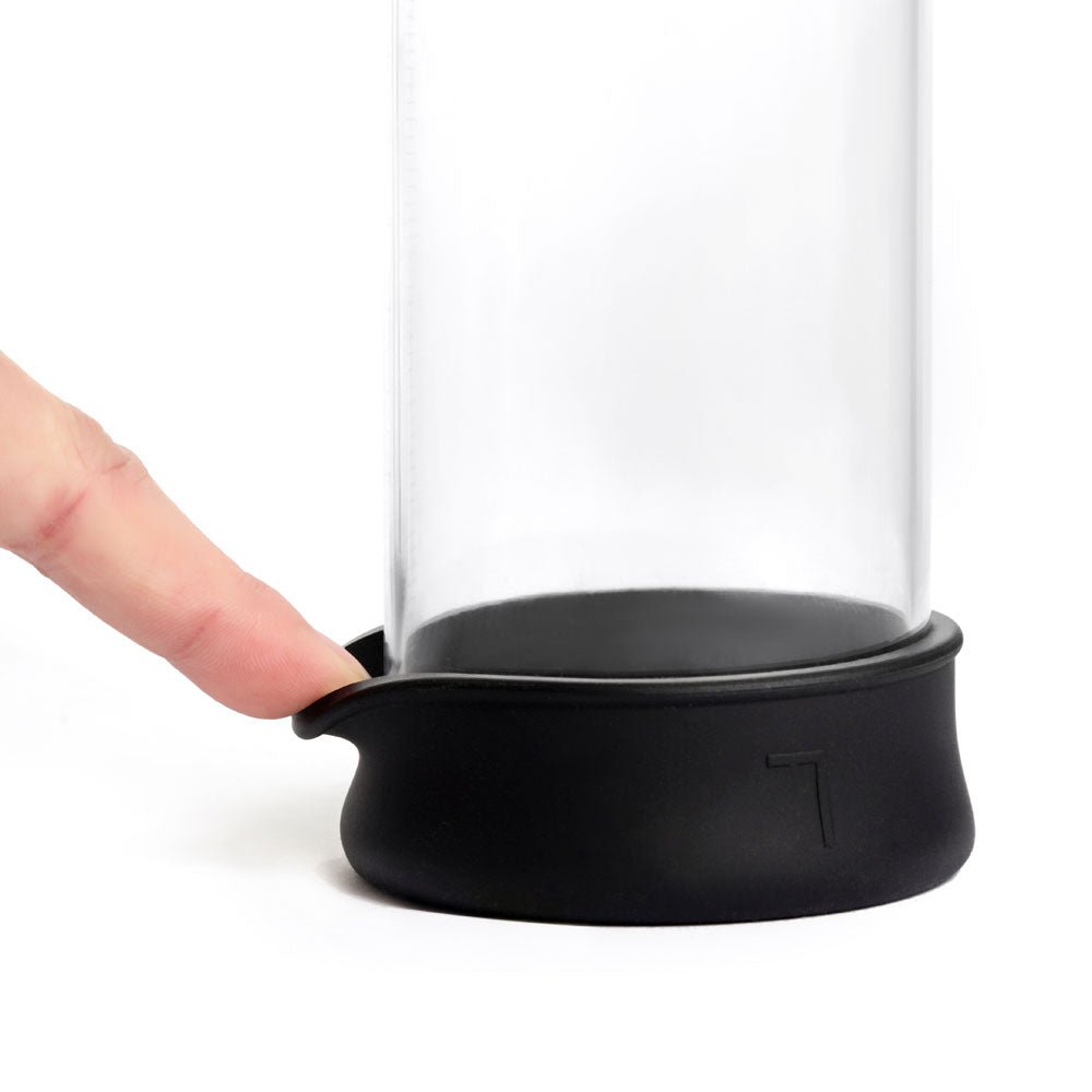 LuvPump ClassiXtra Advanced Power Pump - Clear Penis Pump with Pressure Gauge - silkandsin