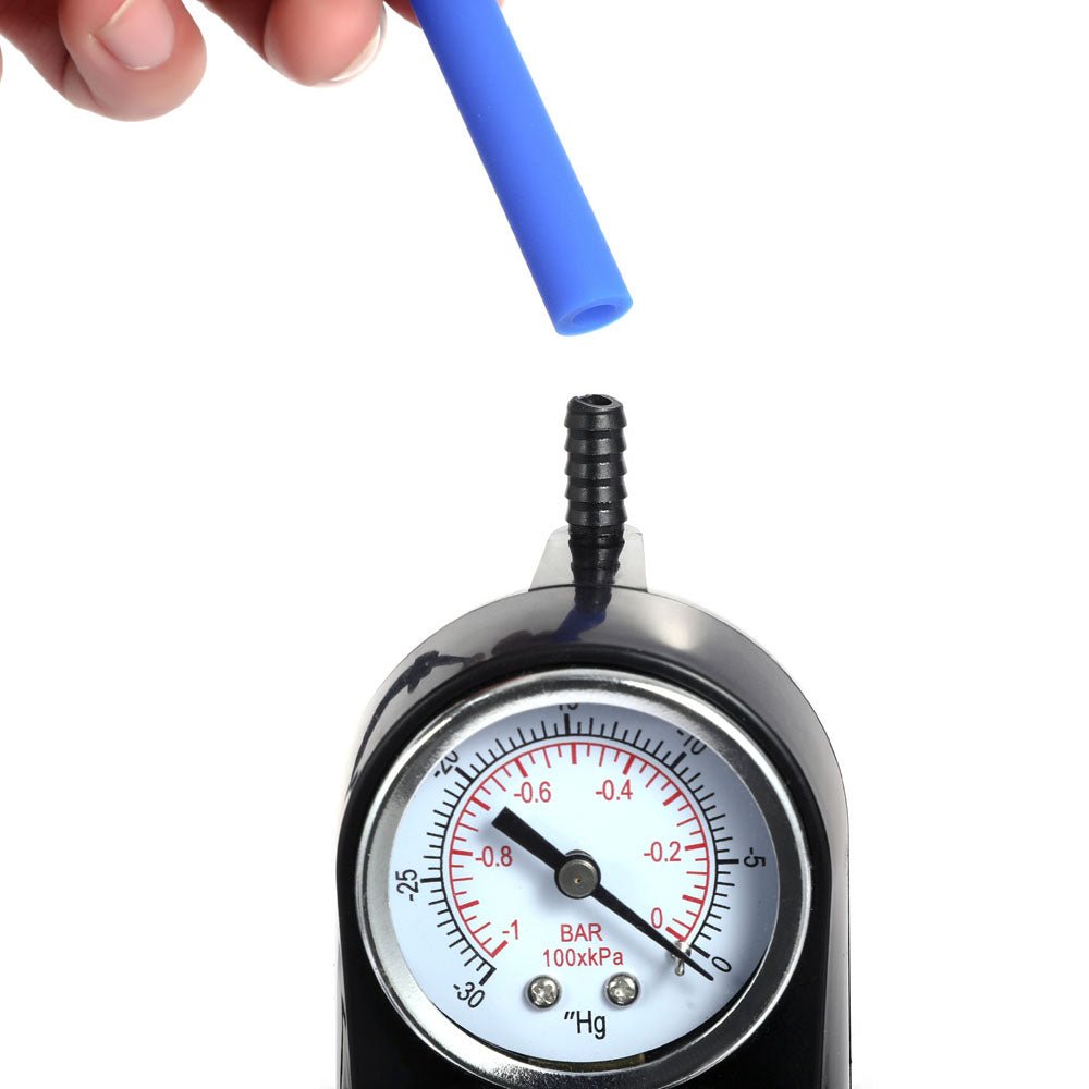 LuvPump ClassiXtra Advanced Power Pump - Clear Penis Pump with Pressure Gauge - silkandsin