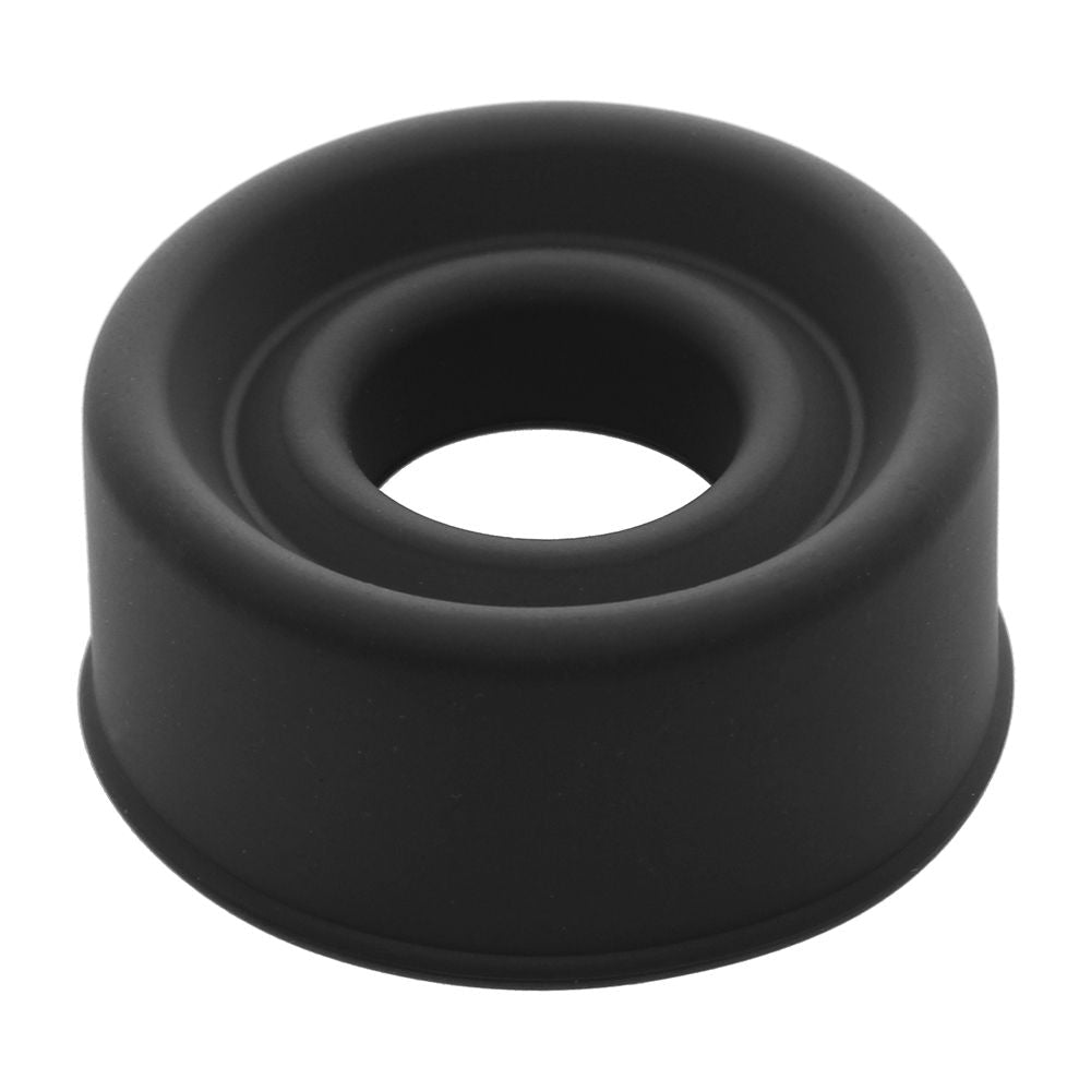 LuvPump ComFit Silicone Sleeve - Black - Black Universal Penis Pump Sleeve - silkandsin