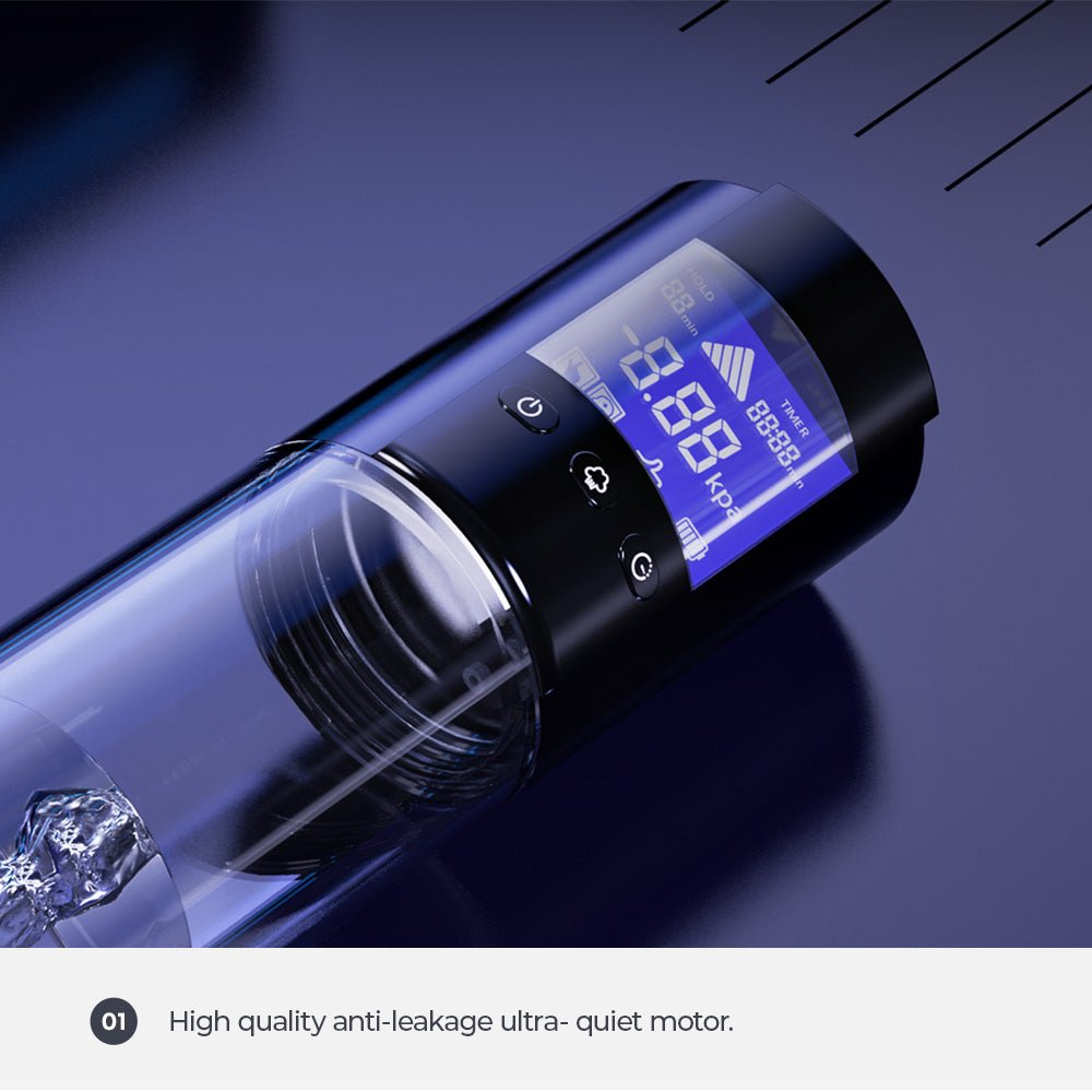 LuvPump Smart Penis Pump - Clear USB Rechargeable Automatic Penis Pump - silkandsin