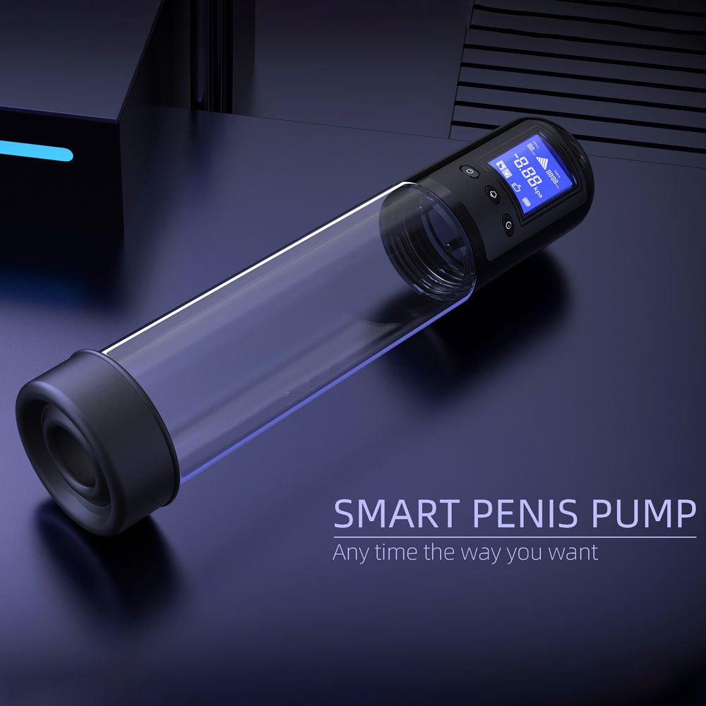 LuvPump Smart Penis Pump - Clear USB Rechargeable Automatic Penis Pump - silkandsin
