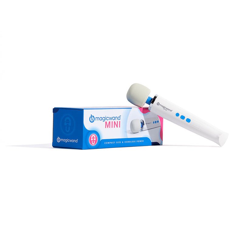 Magic Wand Mini - White Rechargeable Massage Wand - Silk and Sin