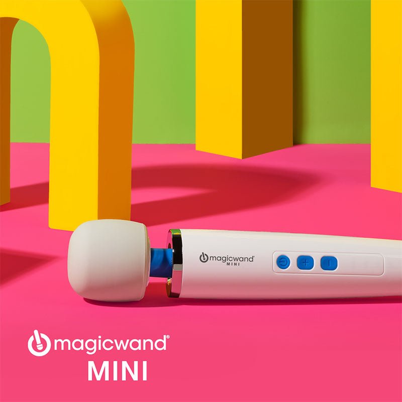 Magic Wand Mini - White Rechargeable Massage Wand - Silk and Sin