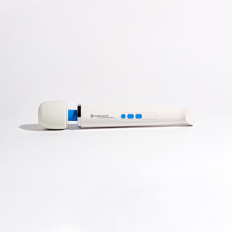 Magic Wand Rechargeable - White Rechargeable Massage Wand - Silk and Sin
