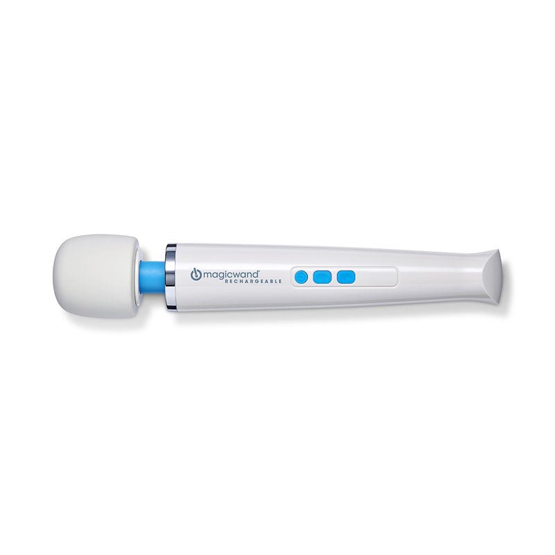 Magic Wand Rechargeable - White Rechargeable Massage Wand - Silk and Sin