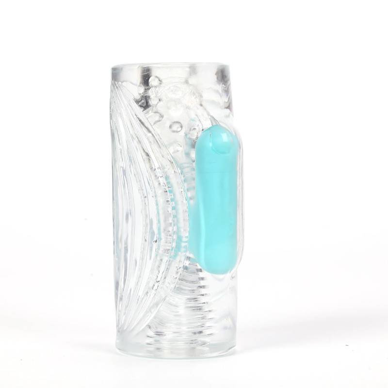 Maia Aster - Clear Vibrating Stroker Sleeve - Silk and Sin