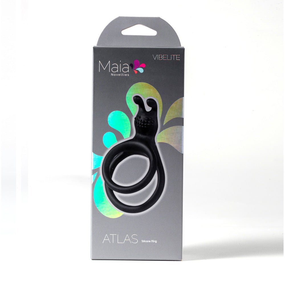 Maia ATLAS - Black Cock & Balls Ring - Silk and Sin