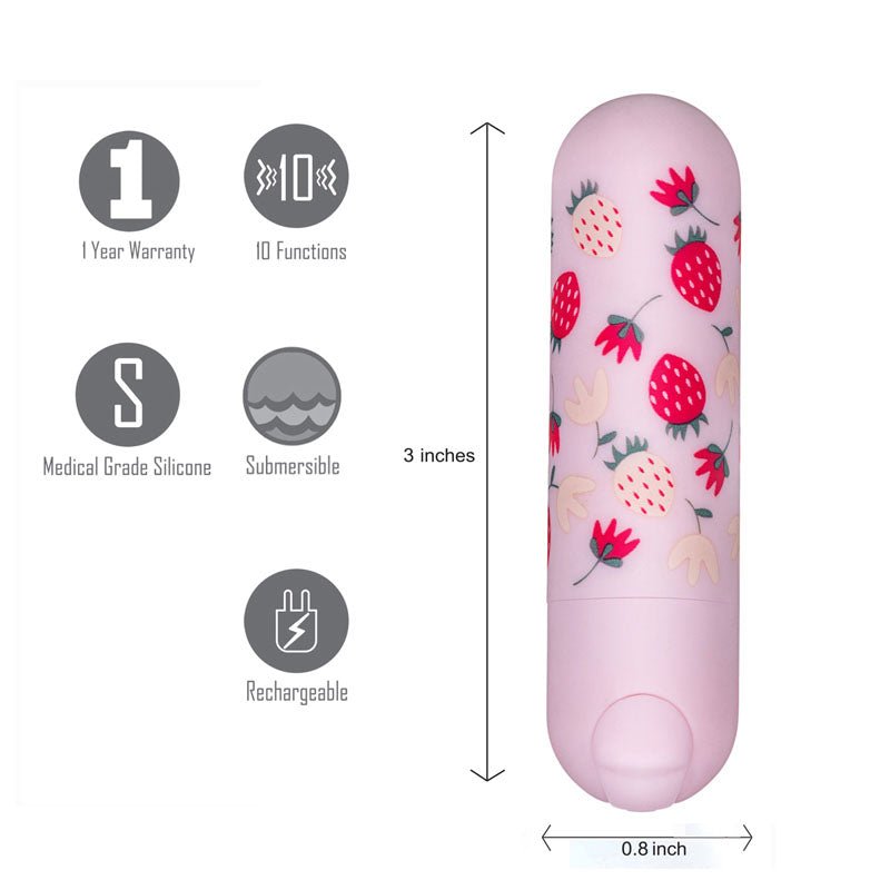 Maia Bari - Baby Pink 7.6 cm USB Rechargeable Bullet - Silk and Sin