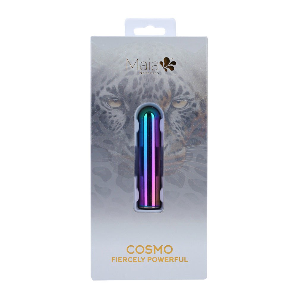 Maia COSMO - Metallic Coloured 8.9 cm USB Rechargeable Bullet - Silk and Sin