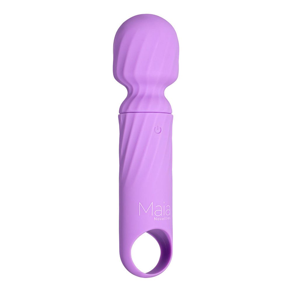 Maia DOLLY - Purple - Purple 12.7 cm USB Rechargeable Massage Wand - Silk and Sin