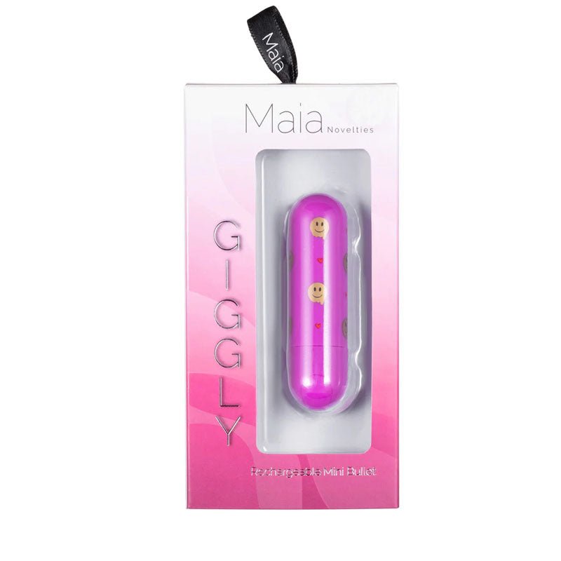 Maia Giggly - Pink 7.6 cm USB Rechargeable Bullet - Silk and Sin