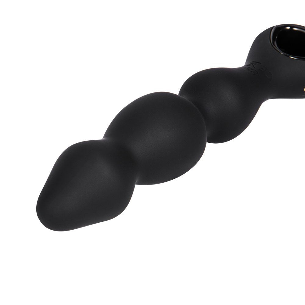 Maia HUDSON - Black 19 cm USB Rechargeable Anal Vibrator with Wireless Remote - Silk and Sin