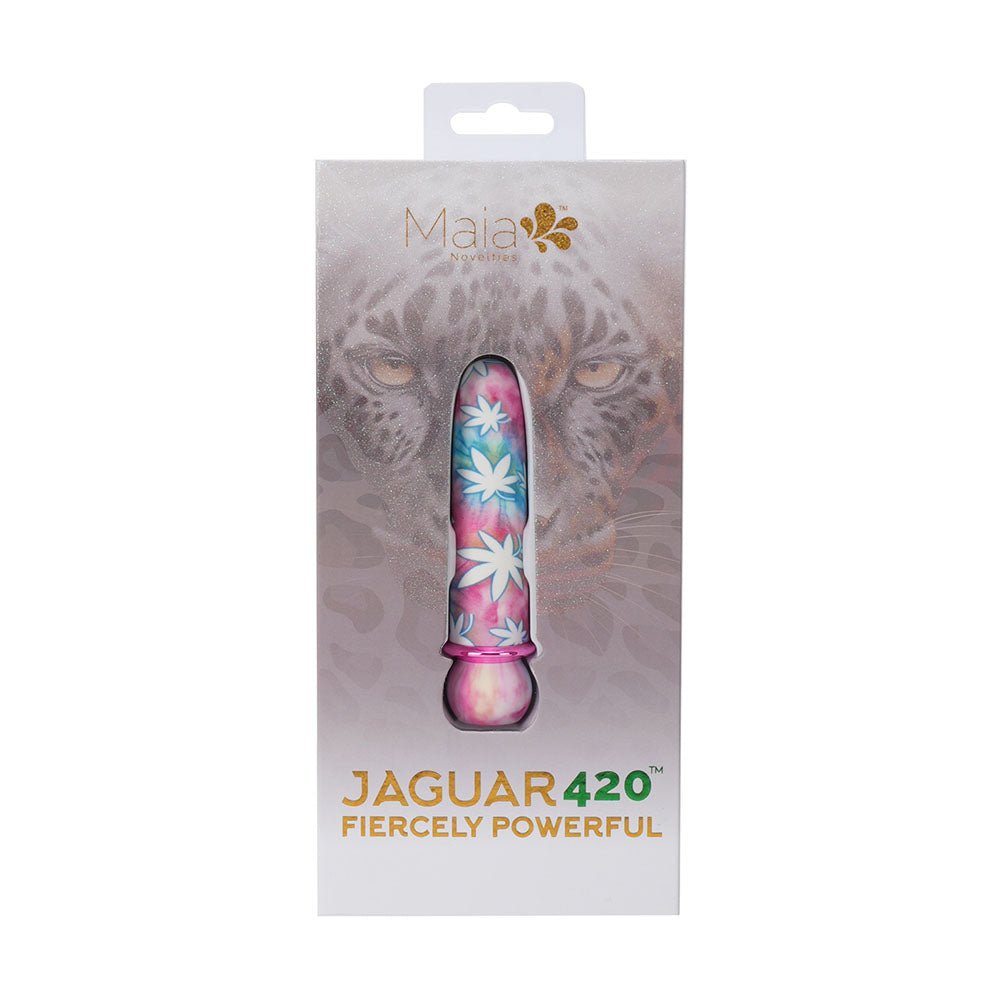 Maia JAGUAR 420 Tie Die - 420 Tie Die 10.1 cm USB Rechargeable Bullet - Silk and Sin